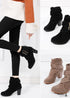 Boho Buckle Chunky Heel Boots